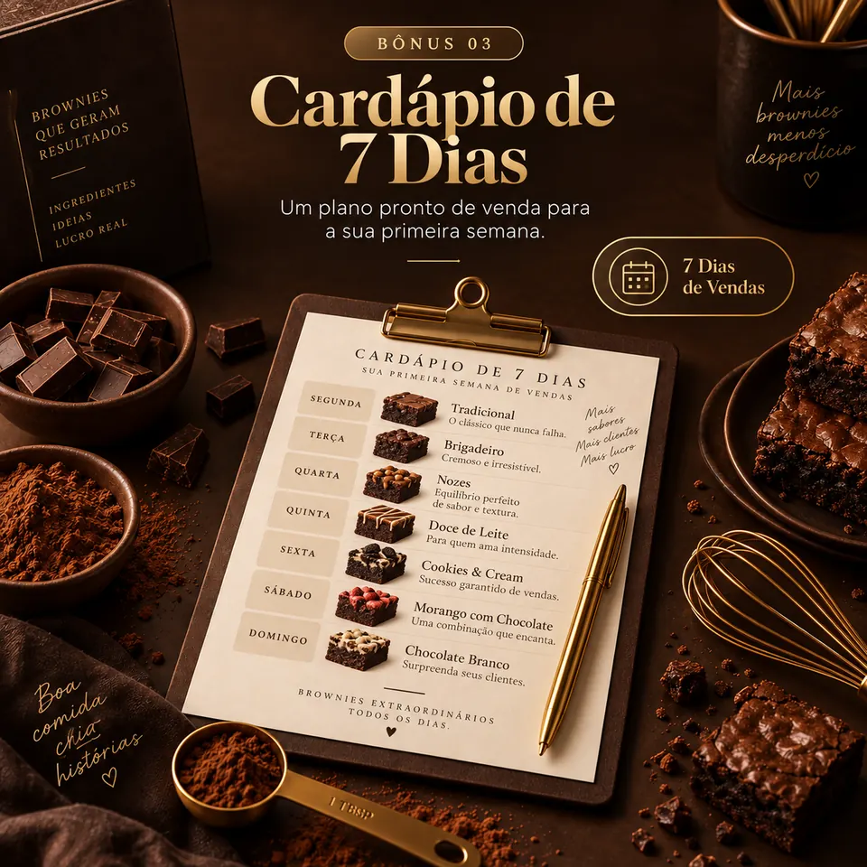 Bônus 03 - Cardápio de 7 dias