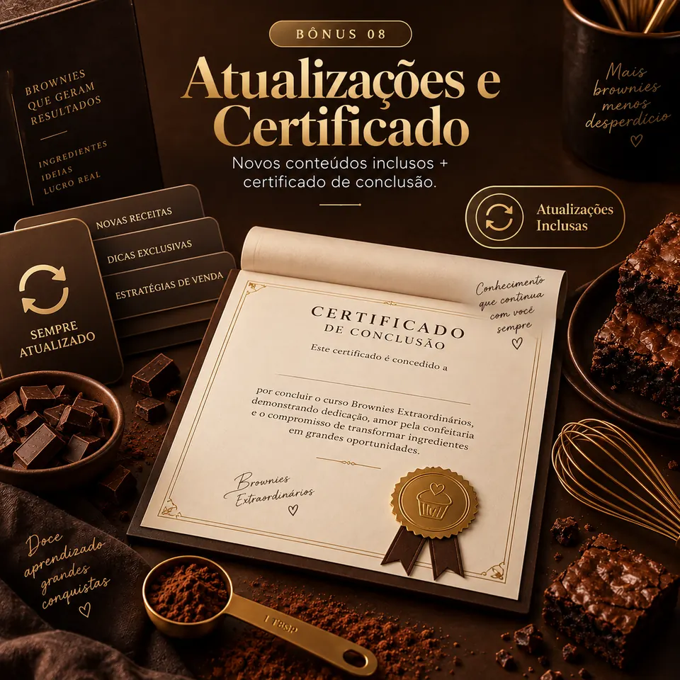 Bônus 08 - Atualizações e certificado