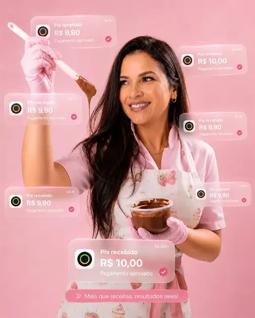 Chef Gabriella Castro - Método Brownie Perfeito com notificações Pix