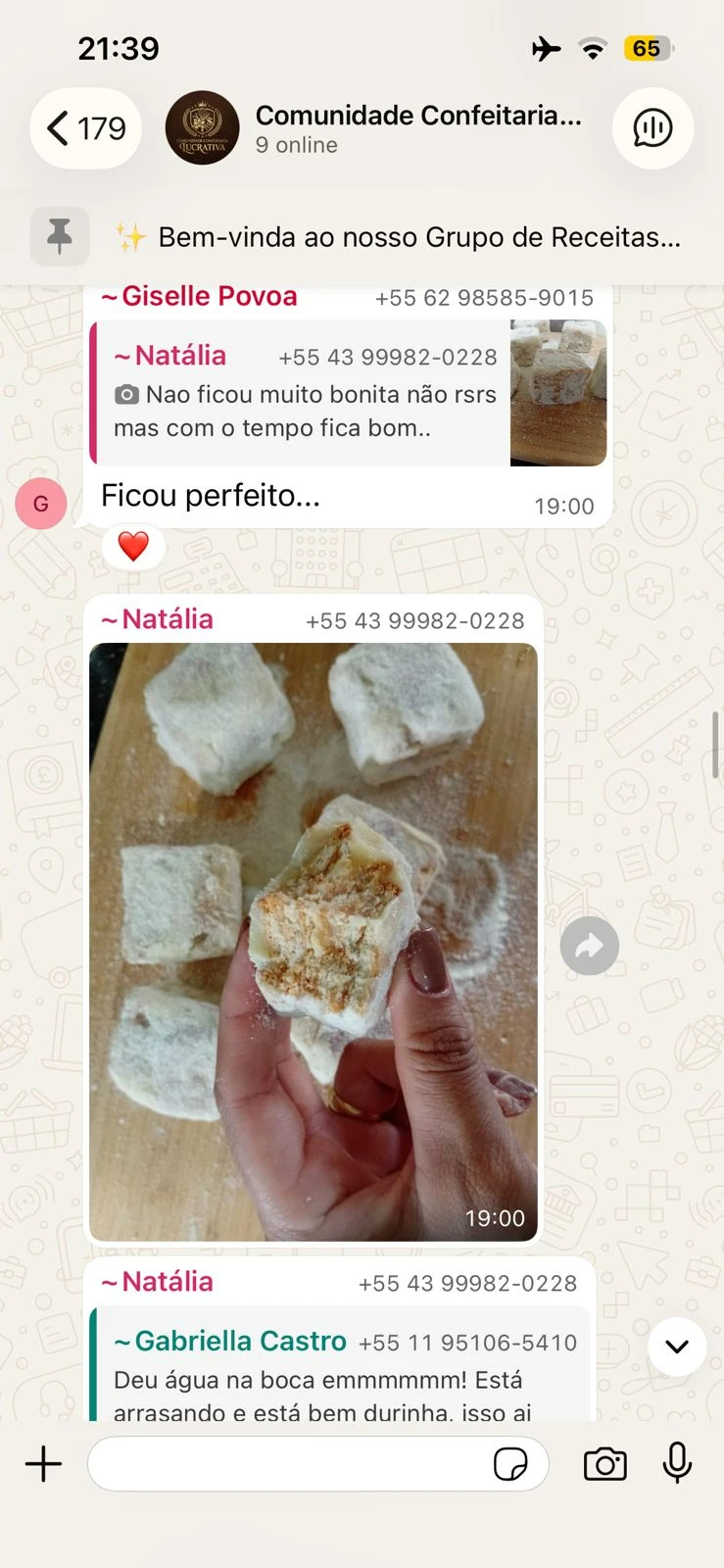 Resultado real de aluna 1