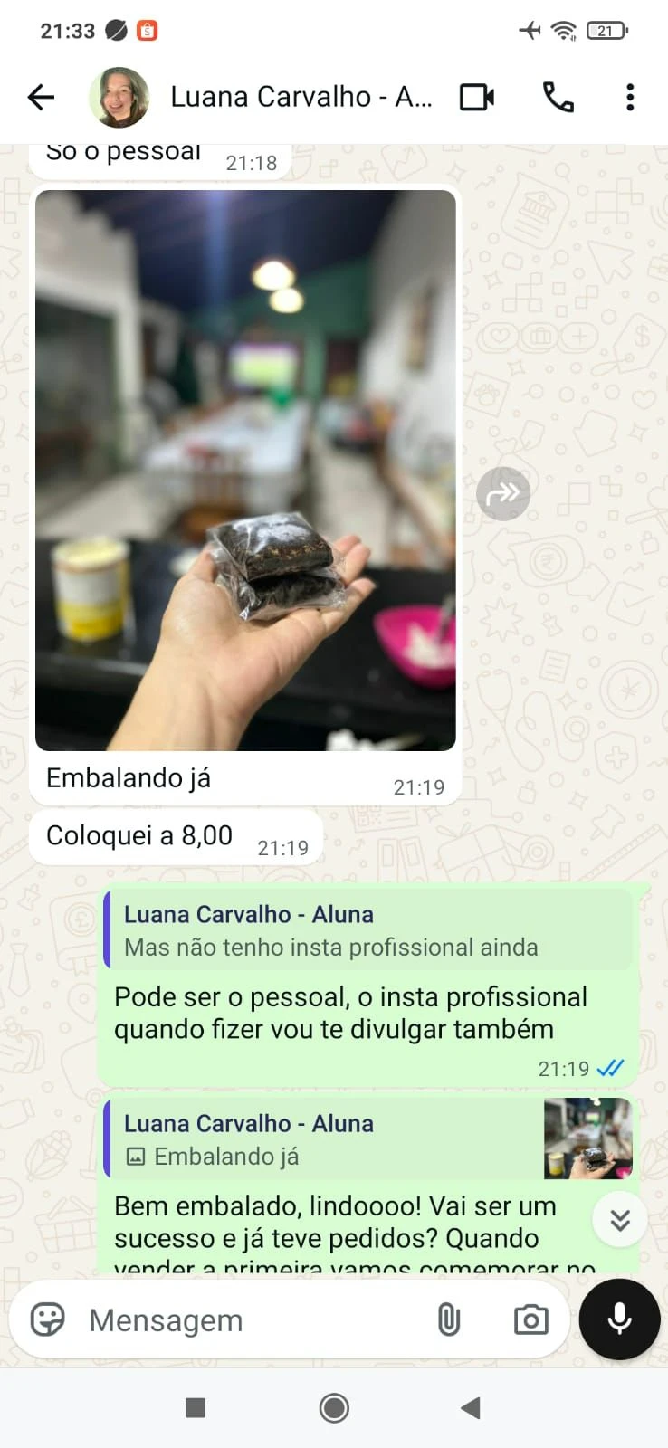 Resultado real de aluna 9